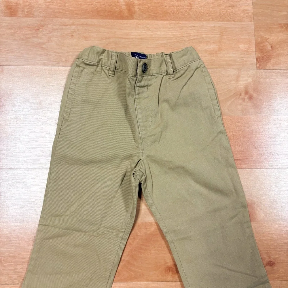 NWT Childrens Place Khaki Navy Blue Straight Leg Cotton Uniform Chino Pants 5